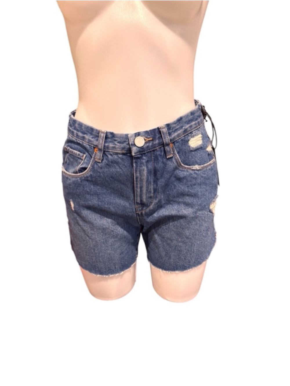 Women's blanknyc The Perry Denim Shorts, Size 26, Blue - Picture 1 of 3